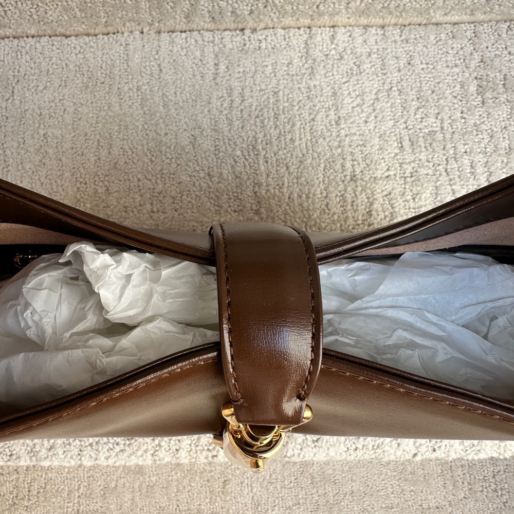 Gucci Brown Leather Jackie 1961 BRAND NEW!! - Picture 7 of 8